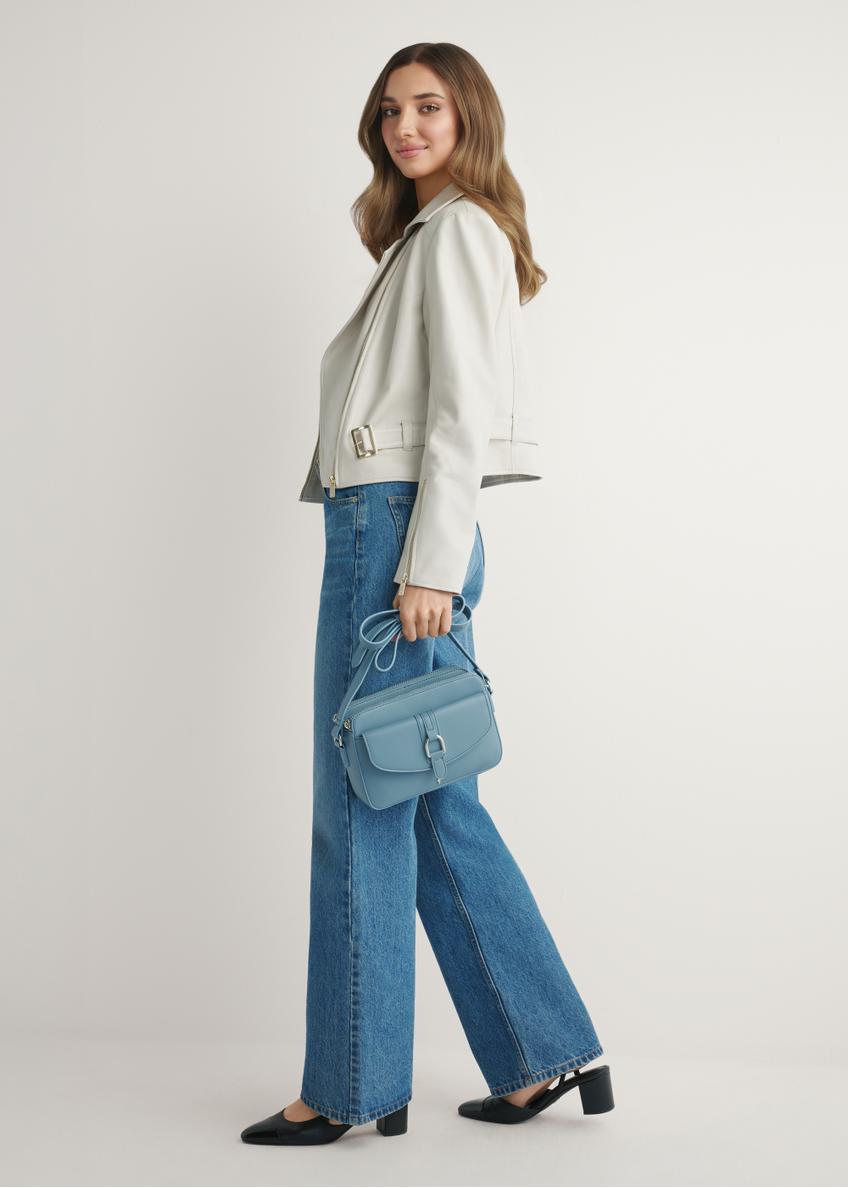 Niebieska mała torebka damska TOREC-1175-7C(W26)