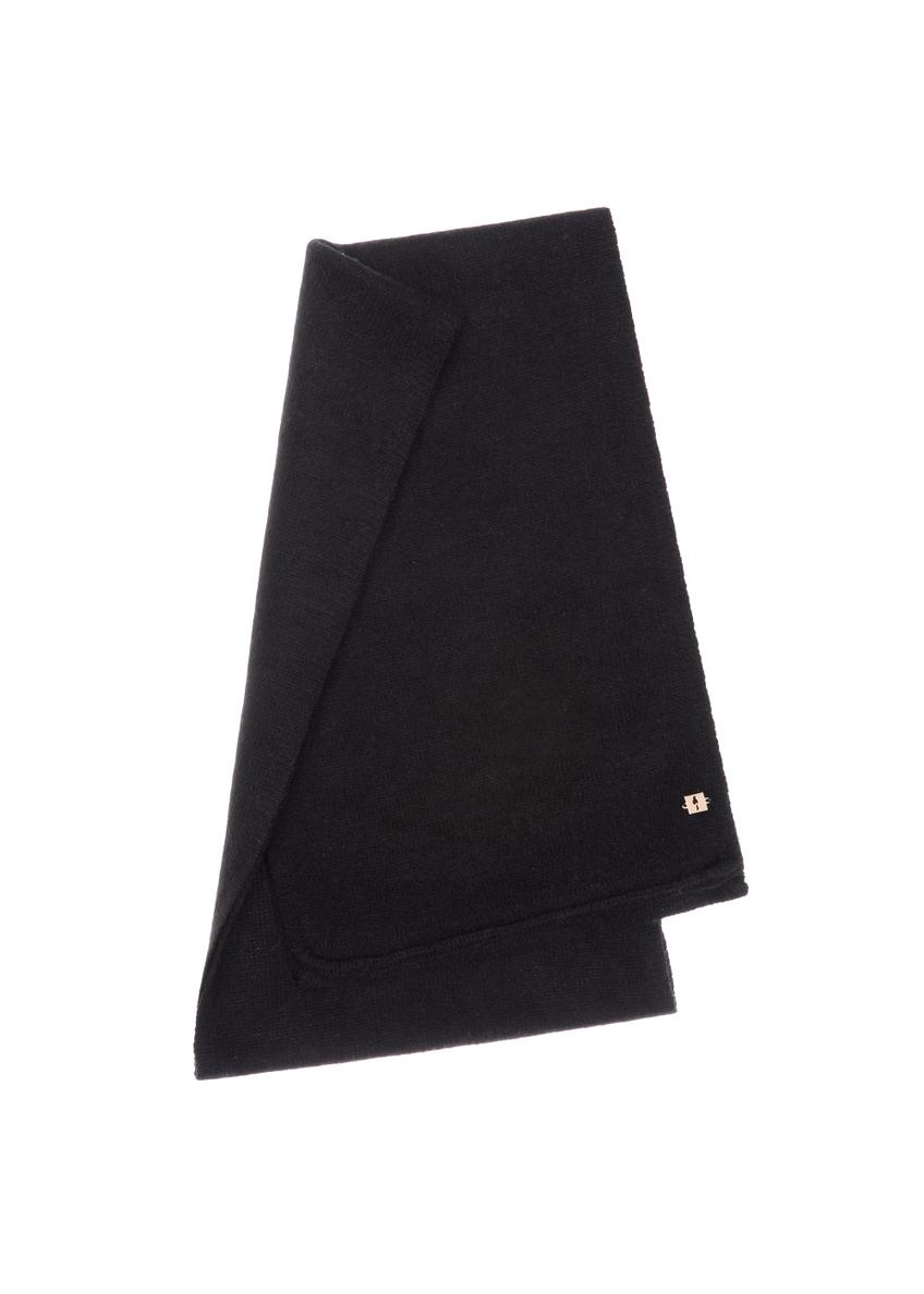 Kaszmirowy czarny szalik damski SZADT-0093-99(Z25)
