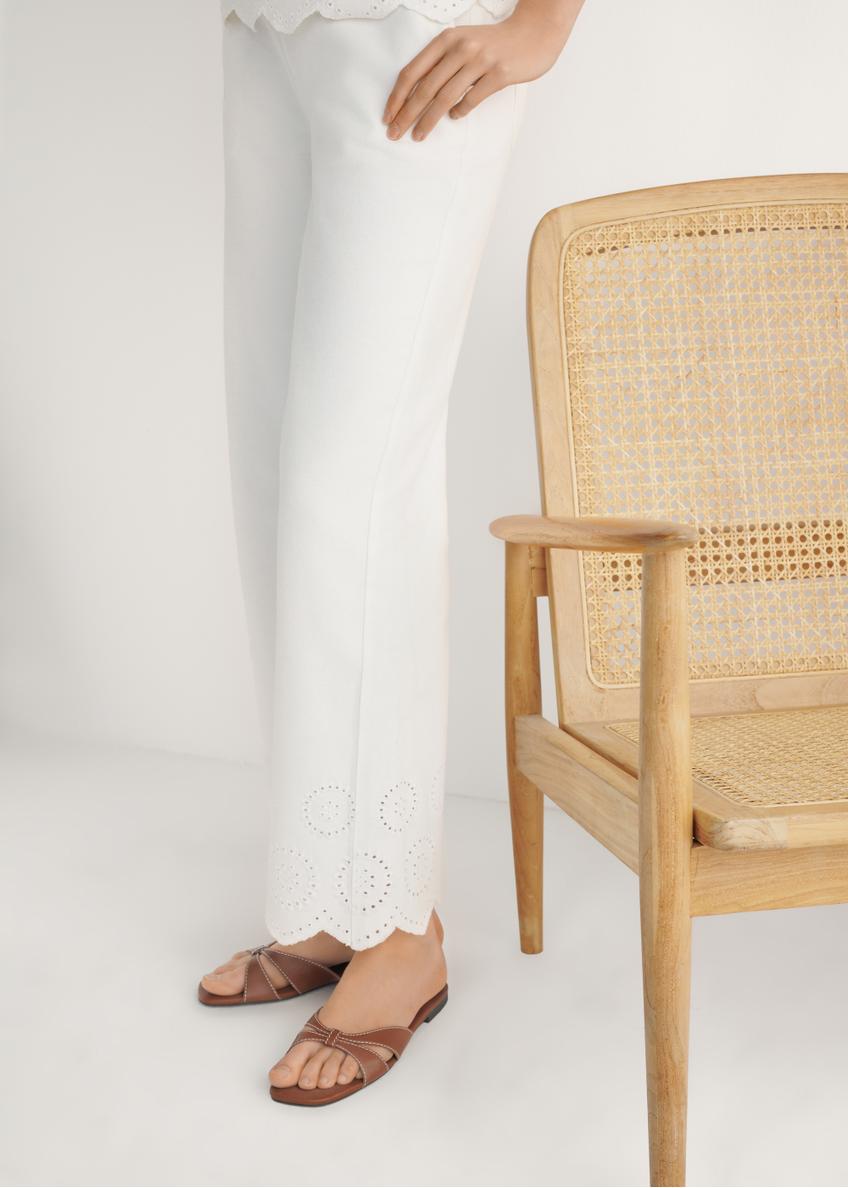 Camelowe skórzane klapki damskie BUTYD-1227-1D(W26)