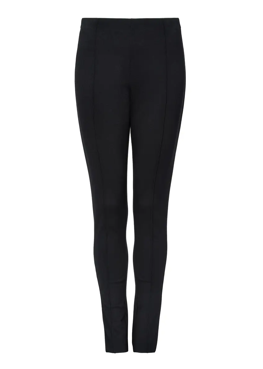 Black fitted women's trousers SPODT-0096-99(Z24)