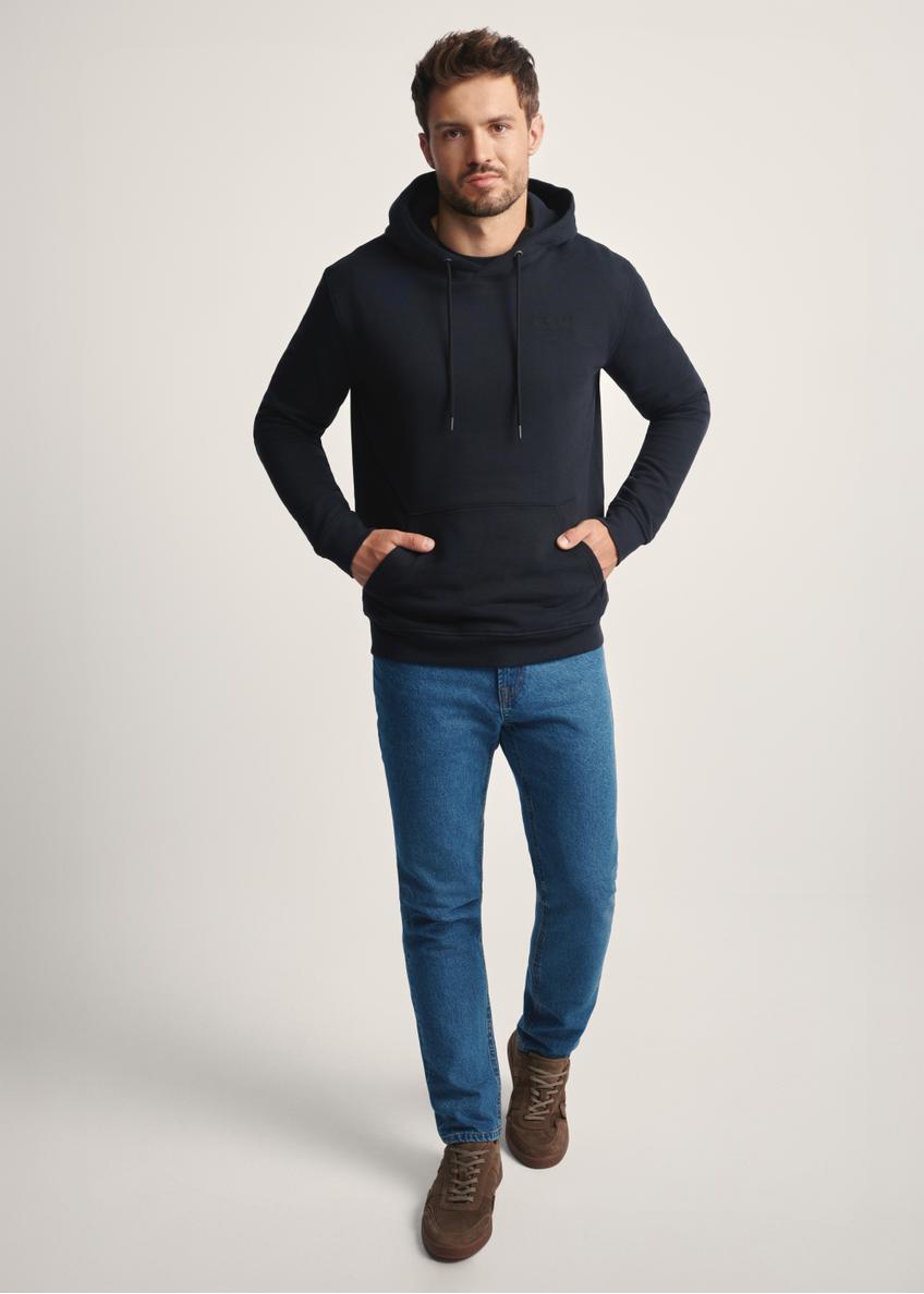 Czarna bluza męska z kapturem BLZMT-0073-99(Z25)