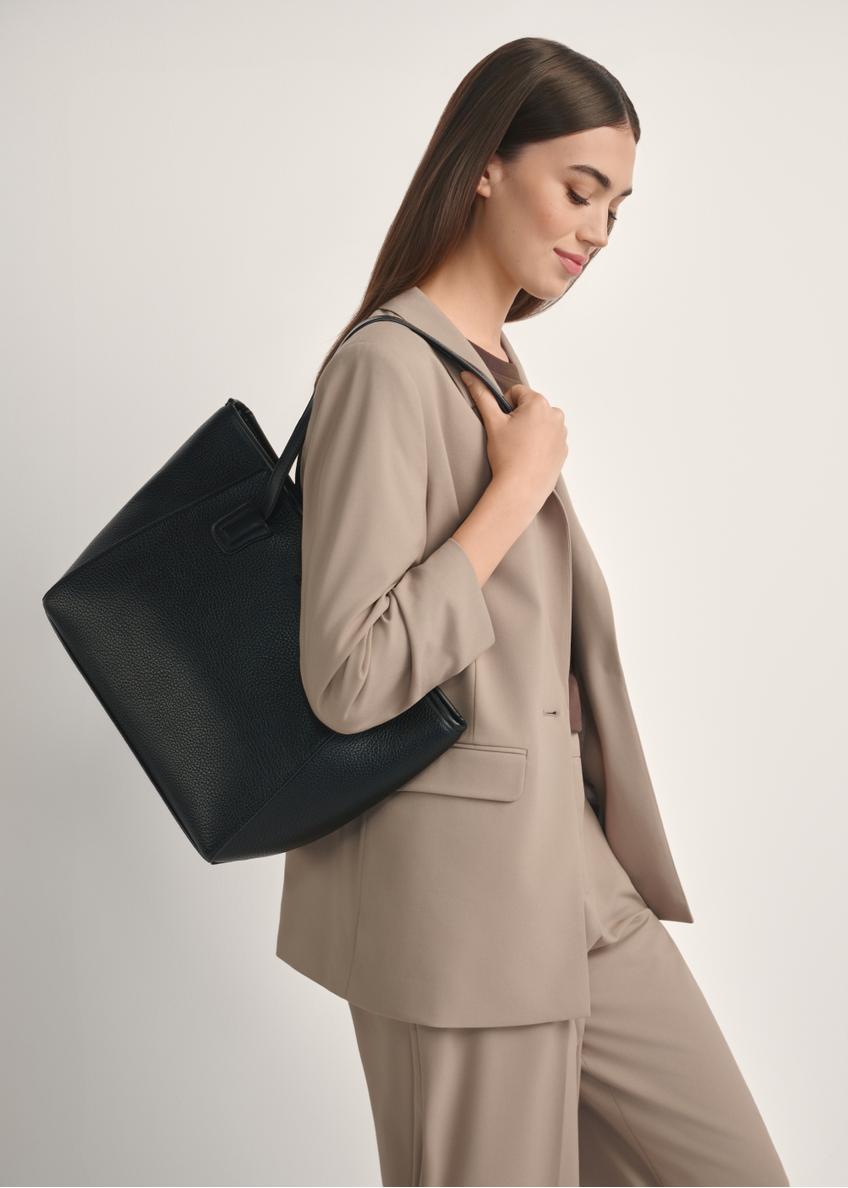 Czarna shopperka damska TOREC-1162-99(W26)
