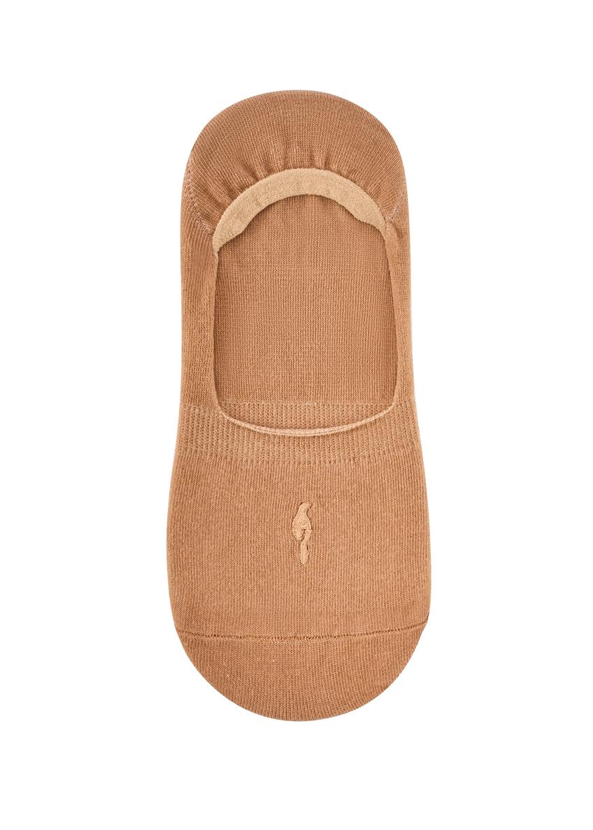 Camelowe stopki damskie SKADT-0052B-1D(W26), widok produktu z przodu na białym tle.