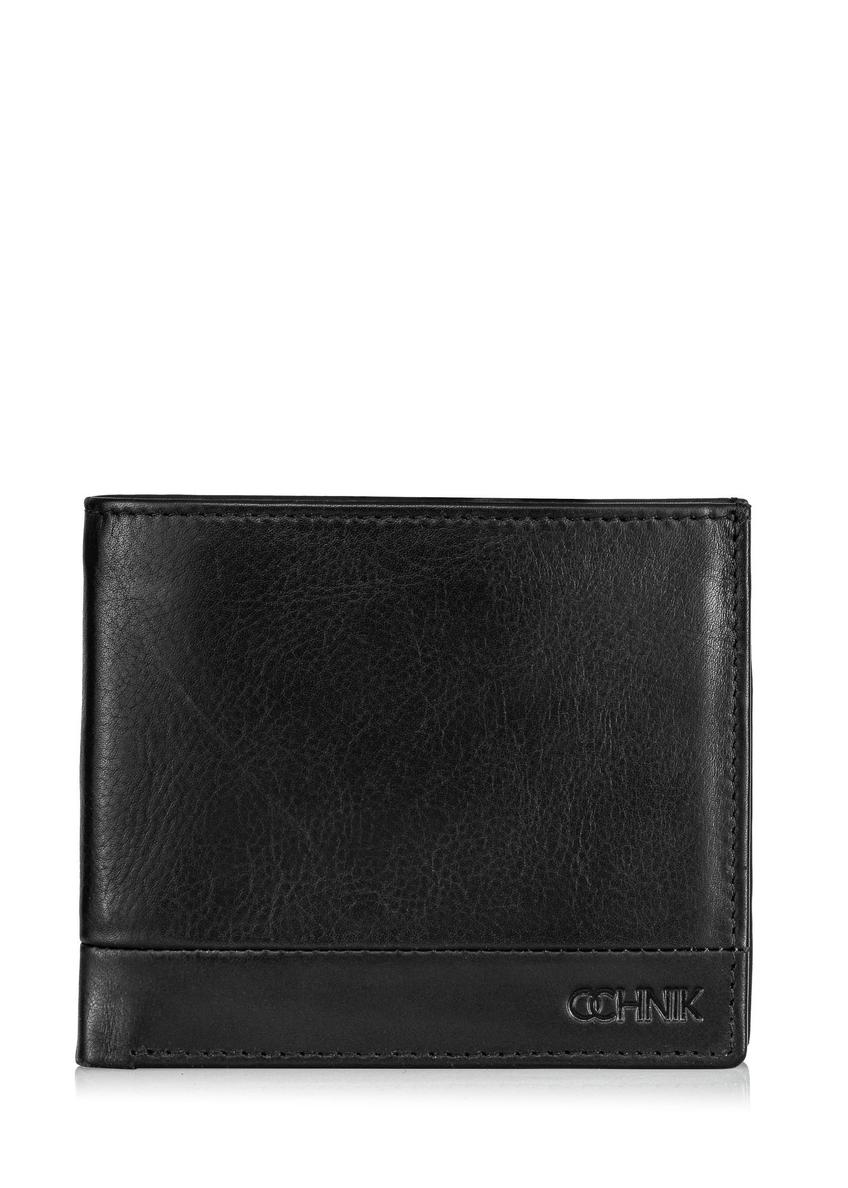 Black men's wallet without clasp PORMS-0624-99(Z24)-06