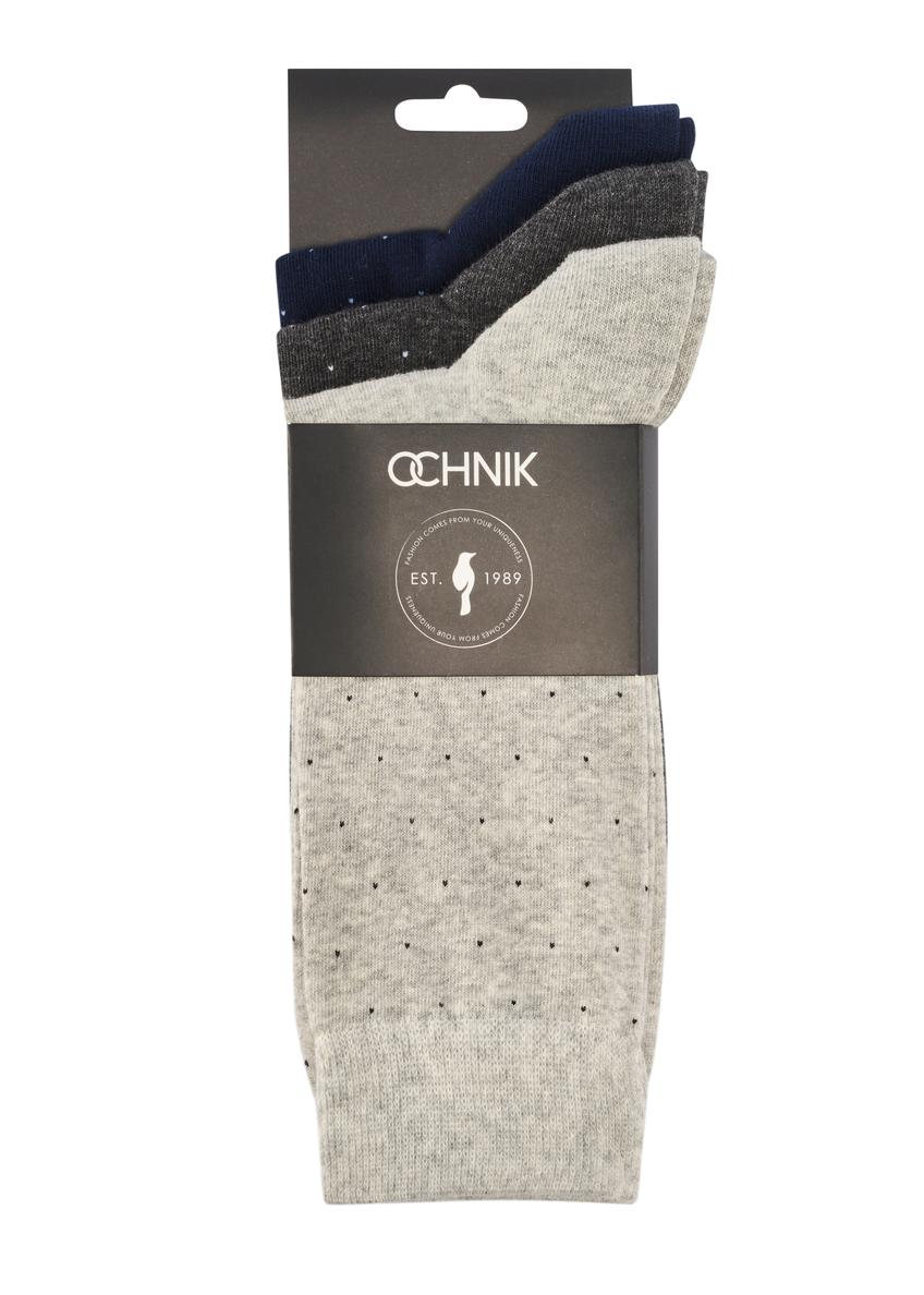 Zestaw długich skarpet męskich ZESMT-0063-00(W26)