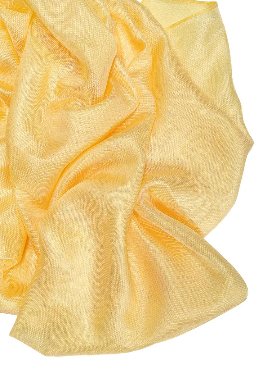 Żółty cienki szalik damski SZADT-0197-21(W25)