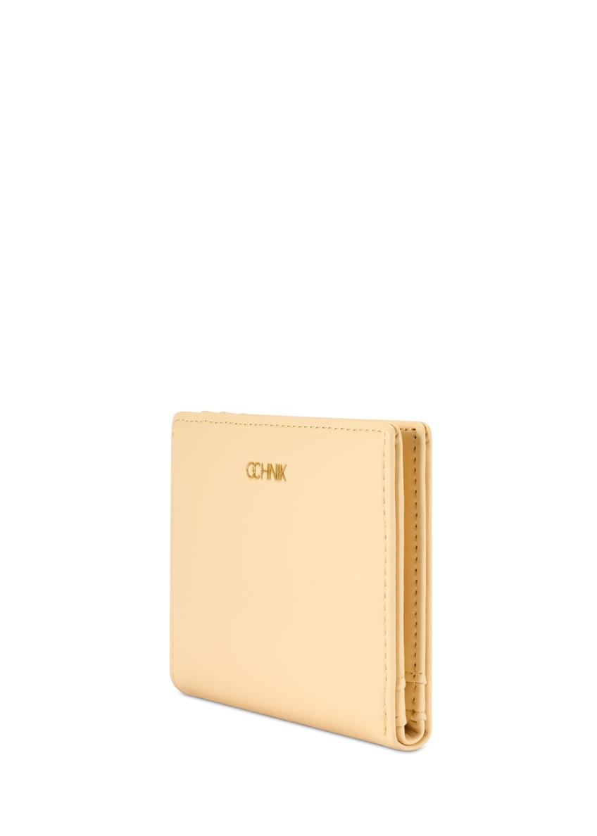 Mały jasnożółty portfel damski POREC-0415-2A(W26)