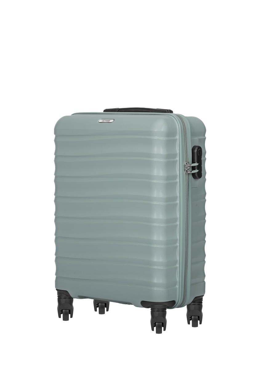 Walizka mała na kółkach WALAB-0081-8F-19(W26), widok produktu skosem na białym tle.