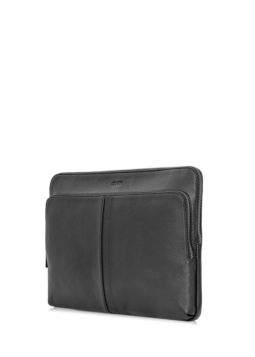 Czarna skórzana teczka na laptop TORMS-0455-99(W25)