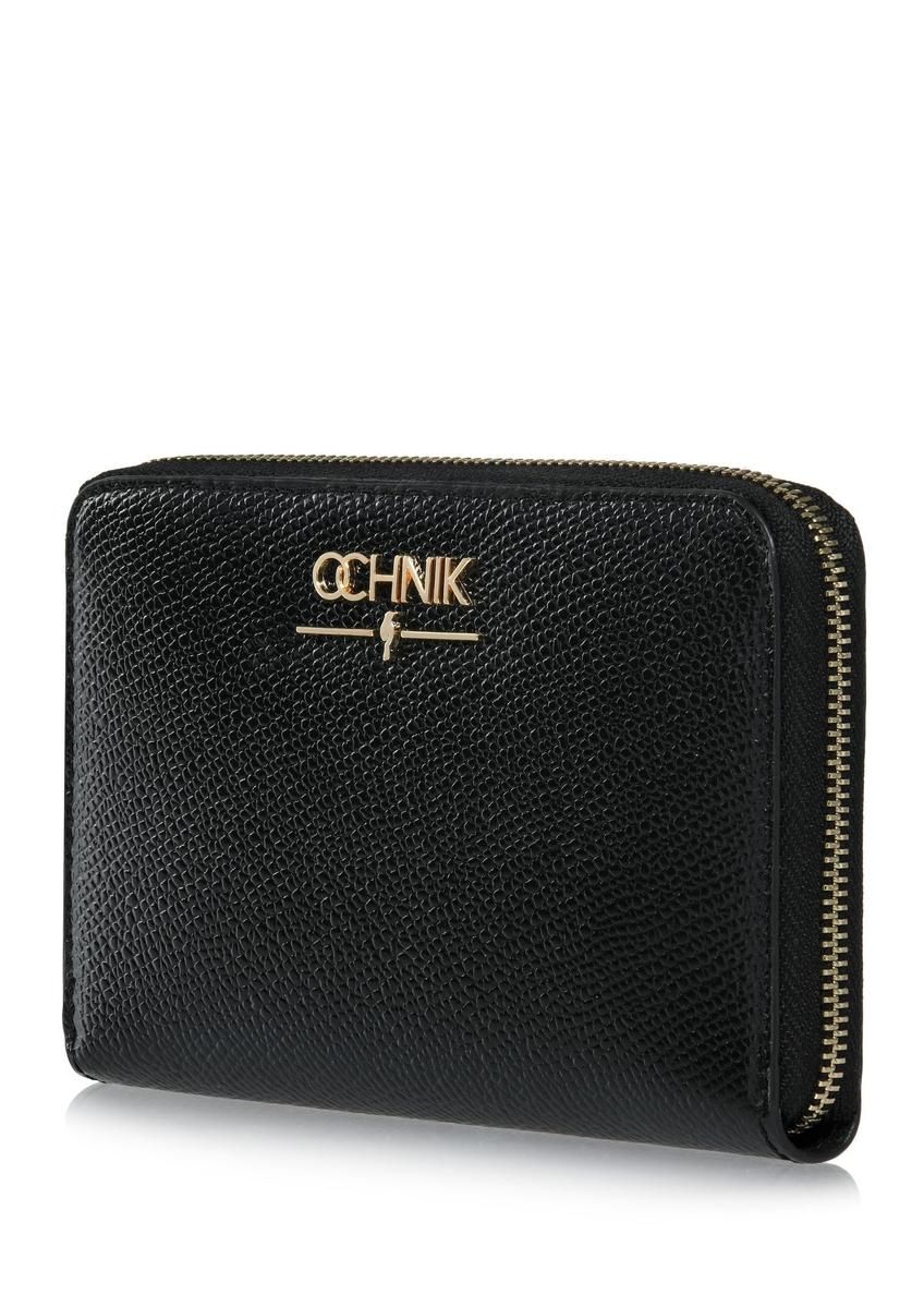 Black medium leather women's wallet PORES-0931-99(Z24)