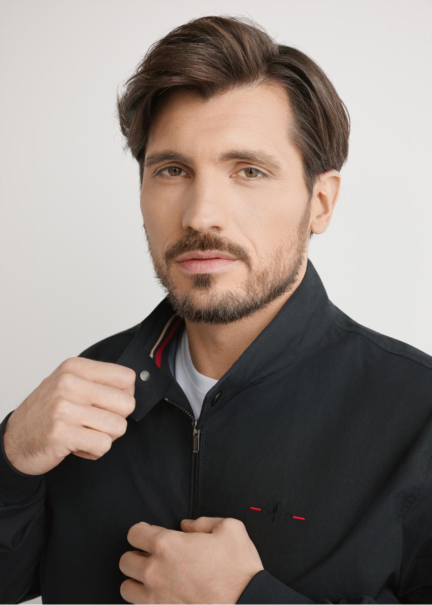 Czarna lekka kurtka przejściowa męska KURMT-0370-99(W25)