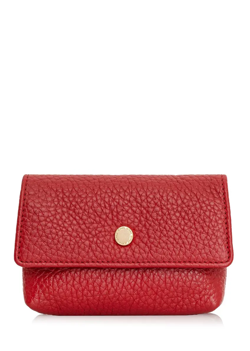 Red small leather women's wallet PORES-0895E-41(Z24)