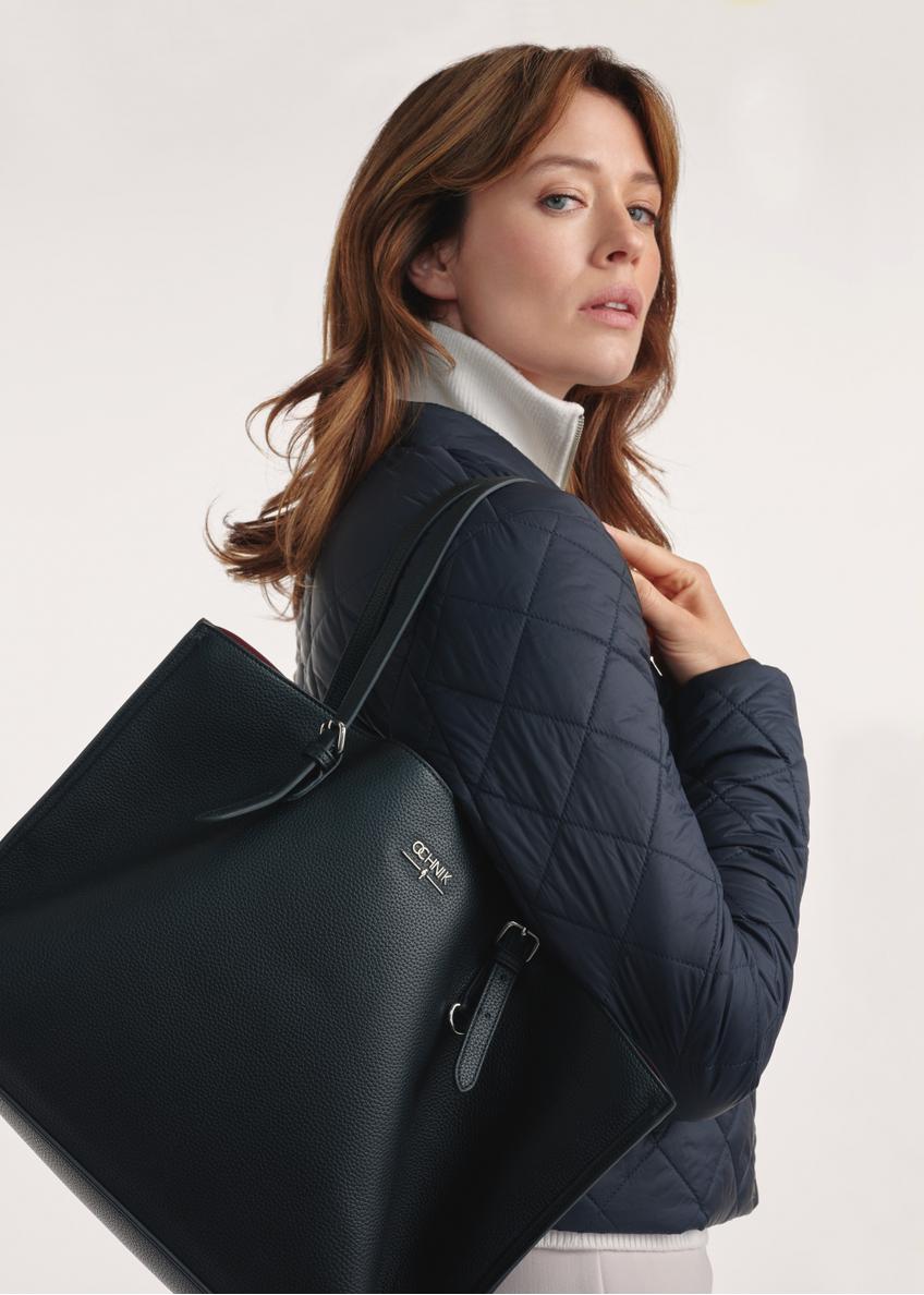 Czarna duża torba shopper TOREC-1088-99(Z25)