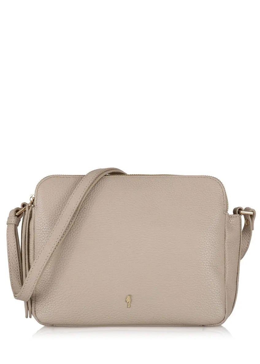 Beige leather women's handbag TORES-1057-80(Z24)