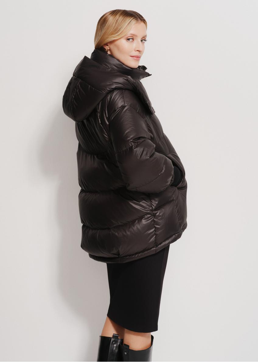 Black women's winter jacket KURDT-0522-99(Z24)