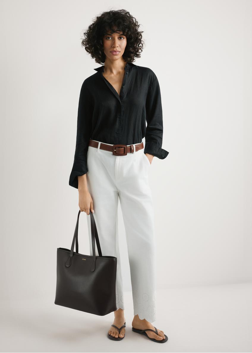 Brązowa damska torebka shopper TOREC-1235-1H(W26)