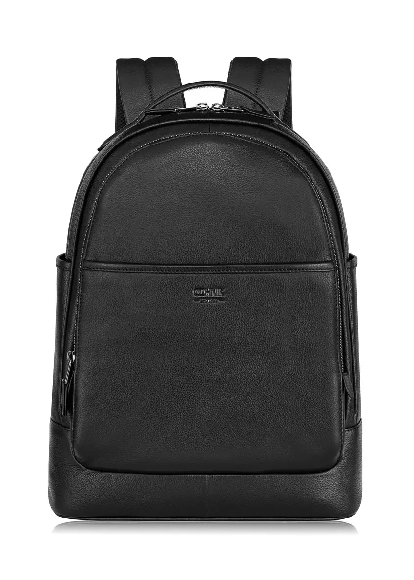 Men's leather backpack with embossing PLCMS-0017C-99(Z24)-01