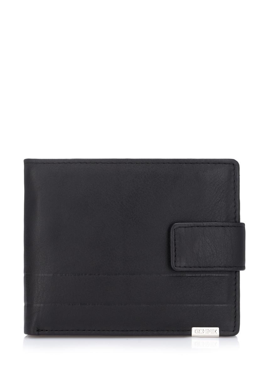Czarny skórzany portfel męski PORMS-0144-99(Z23)