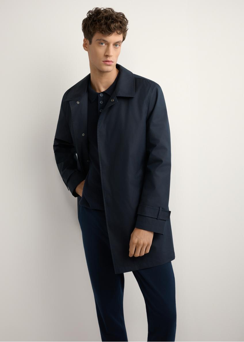 Granatowa kurtka męska z ociepleniem KURMT-0408-7D(W26)