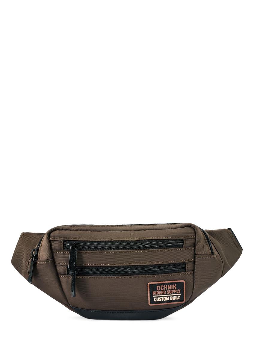 Nerka męska w kolorze khaki TORMN-0418-8D(W26) - widok produktu z przodu, na białym tle.