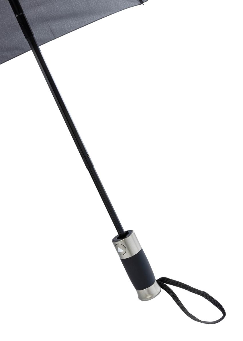 Składany parasol męski w kolorze szarym PARSM-0031-9B(W26)