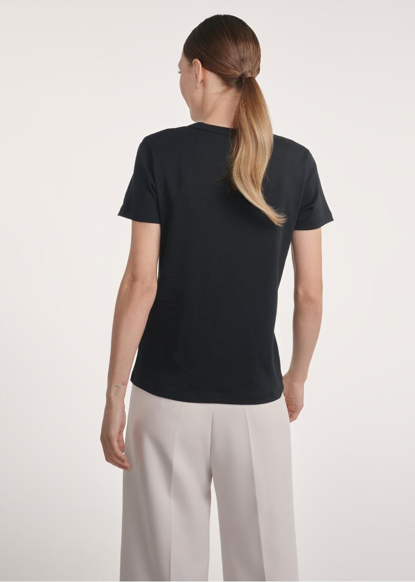 Czarny bawełniany t-shirt damski TSHDT-0144-99(Z25)