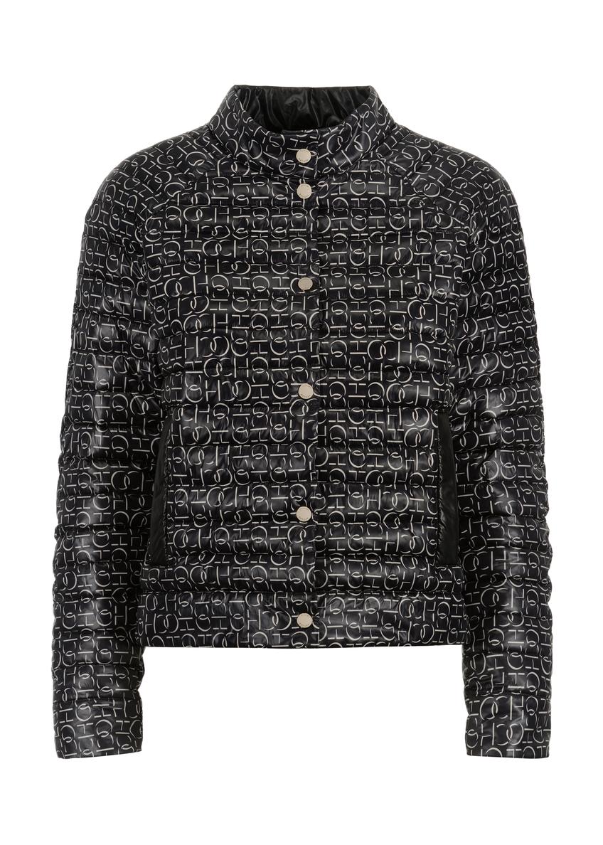 Pikowana kurtka damska z monogramem KURDT-0434-98(W23)-05