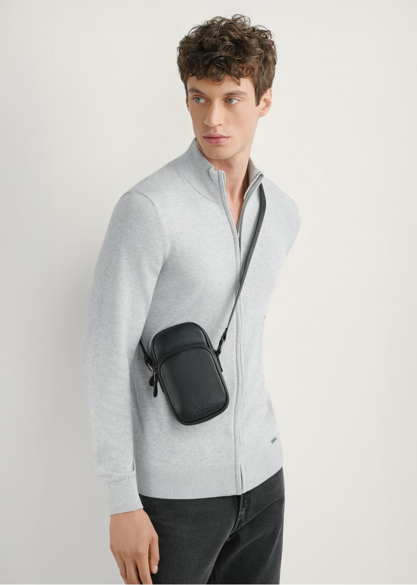 Czarna mała skórzana torba męska TORMS-0409R-9I(W26)