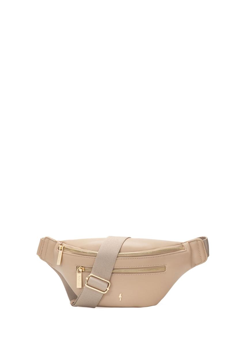 Beżowa nerka damska z imitacji skóry TOREC-1190-1A(W26)