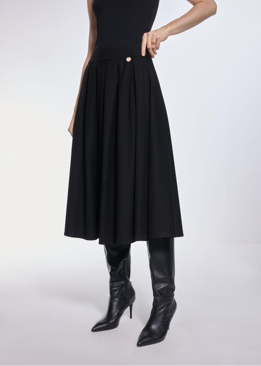 Black midi skirt SPCDT-0093-99(Z24)