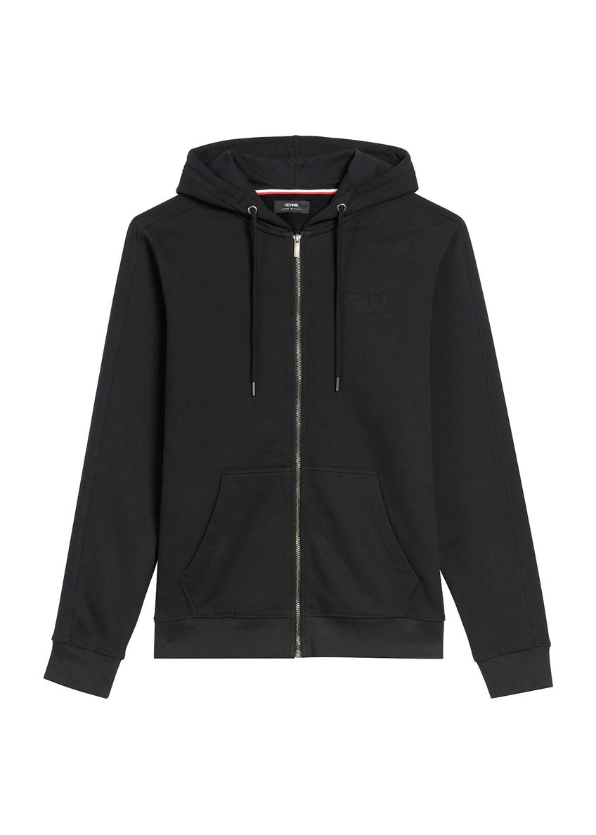 Czarna bluza męska z kapturem BLZMT-0074-99(Z25)