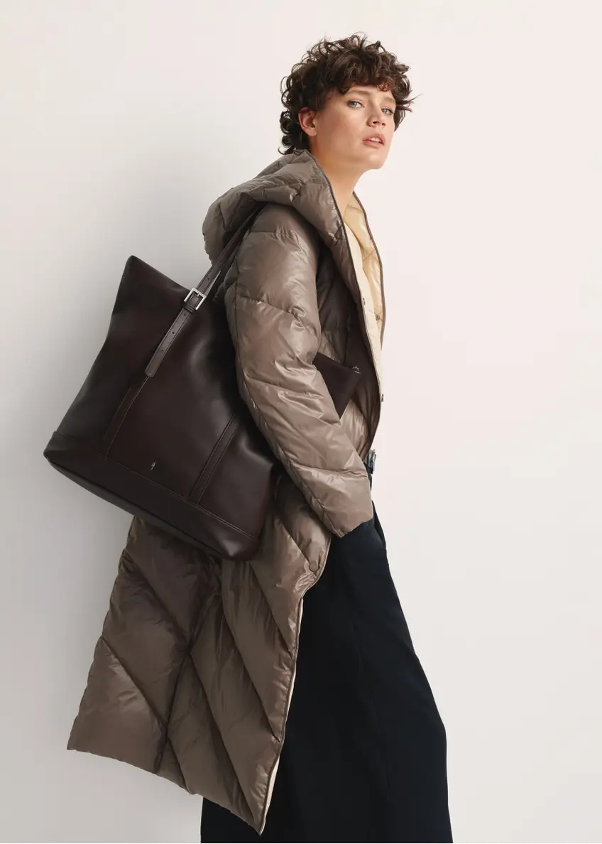 Duża brązowa torebka damska shopper TOREC-1067-89(Z25)