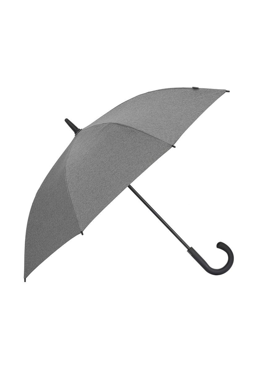 Duży parasol damski w kolorze szarym PARSD-0035-91(W24)