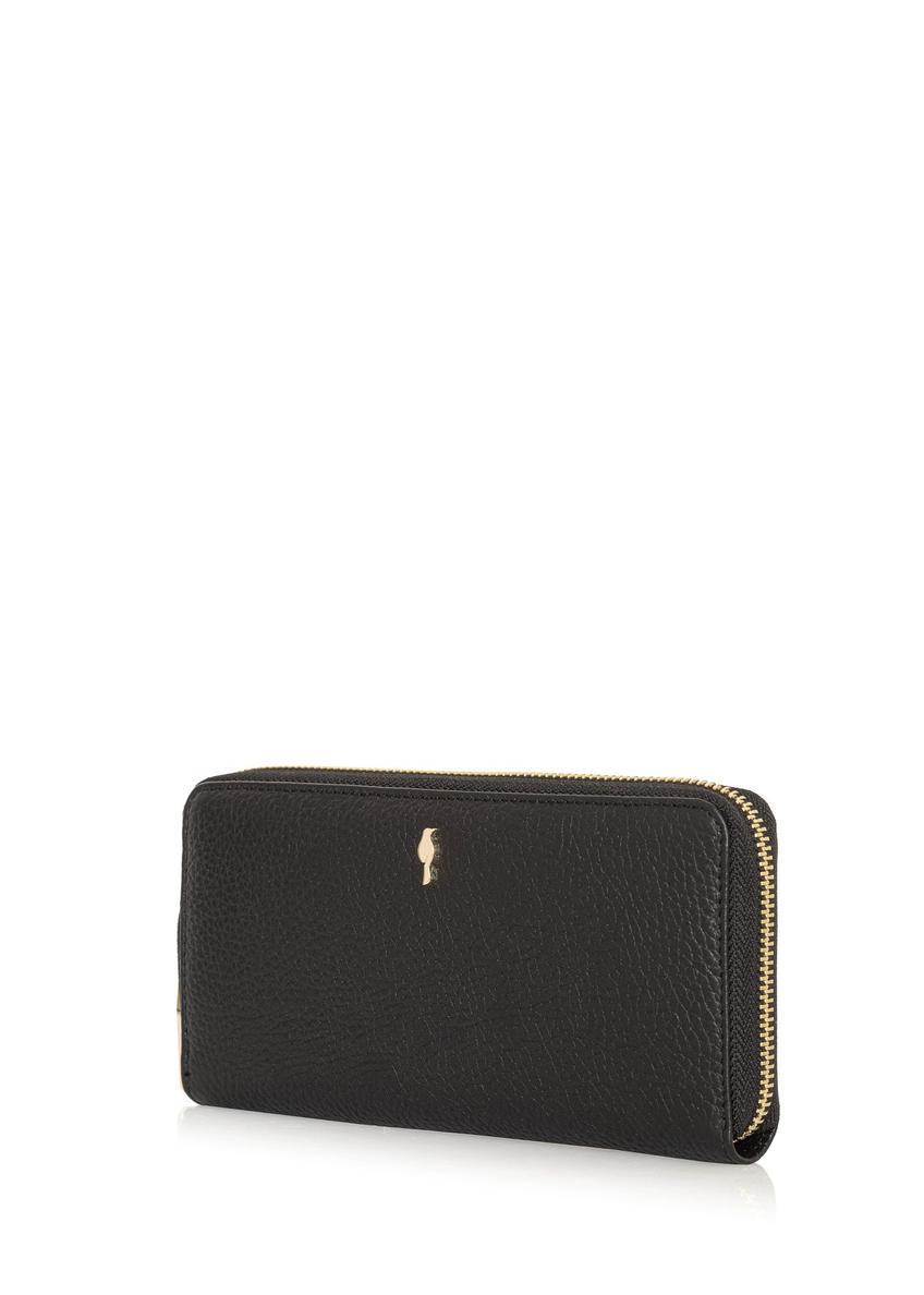 Black leather women's wallet PORES-0800E-99(Z24)