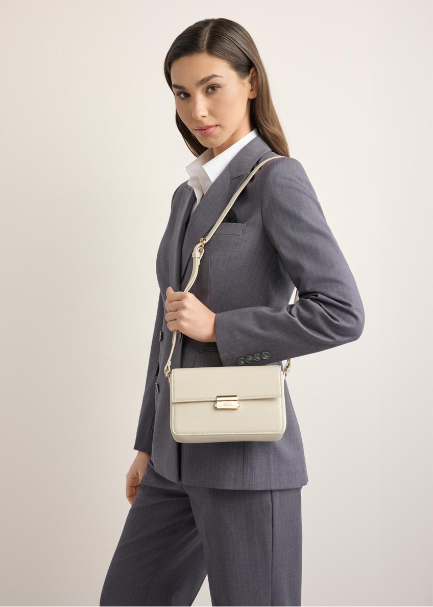 Elegancka kremowa torebka damska TOREC-1251-0B(Z26)