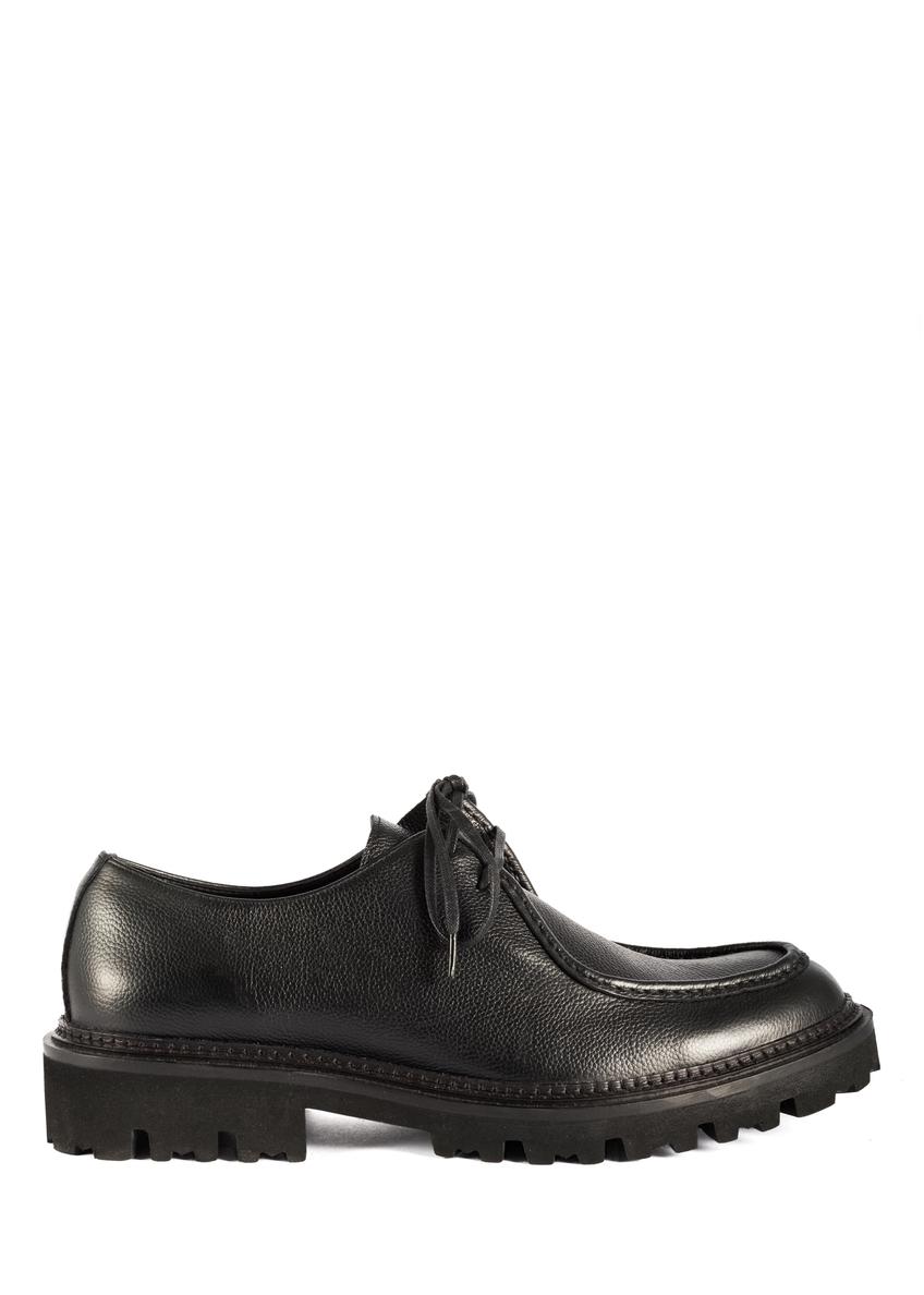 Czarne skórzane buty męskie BUTYM-0524-99(Z25)