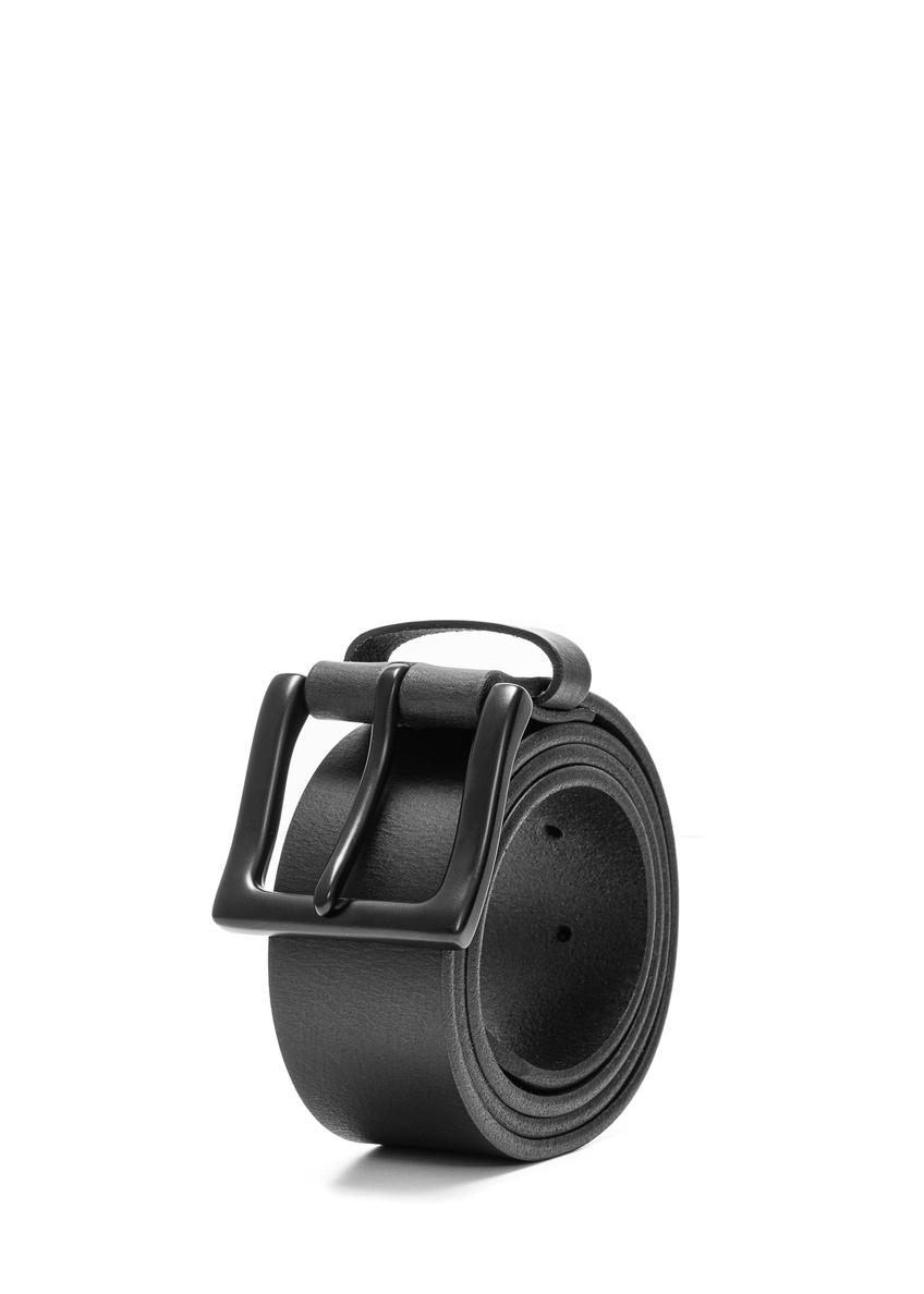 Czarny skórzany pasek męski PASMS-0270-99(Z25)