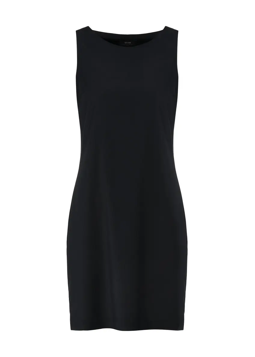 Czarna sukienka damska przed kolano SUKDT-0215-99(W25)-05