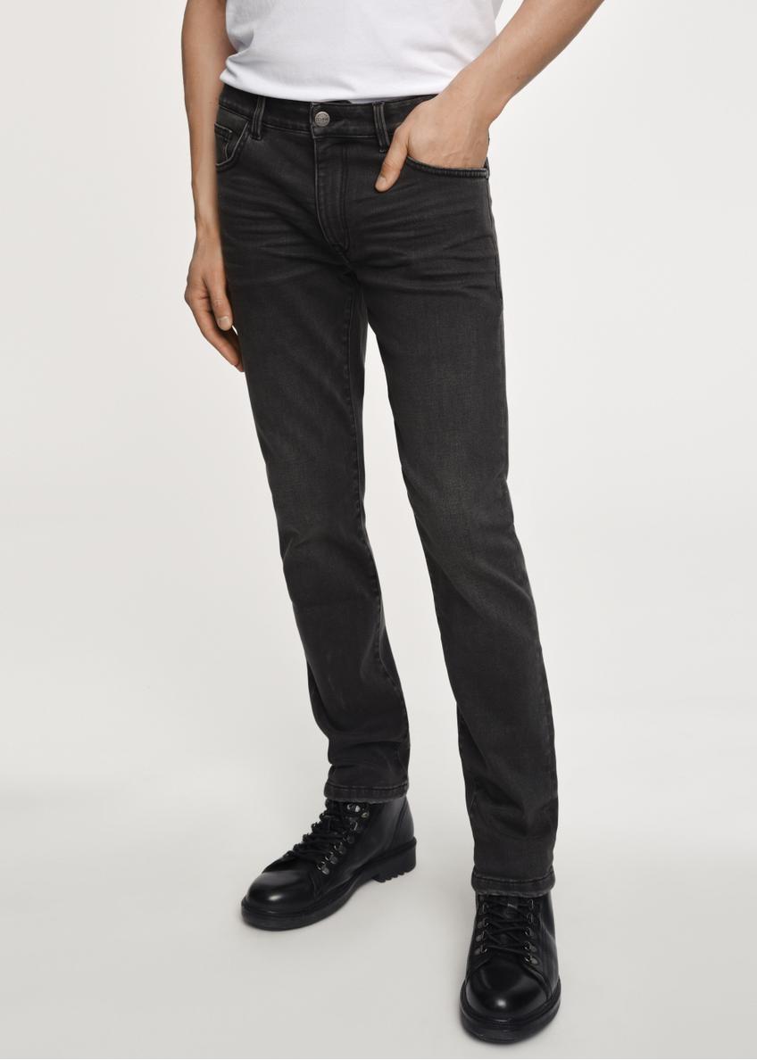 Czarne spodnie jeansowe męskie JEAMT-0020-99(Z23)