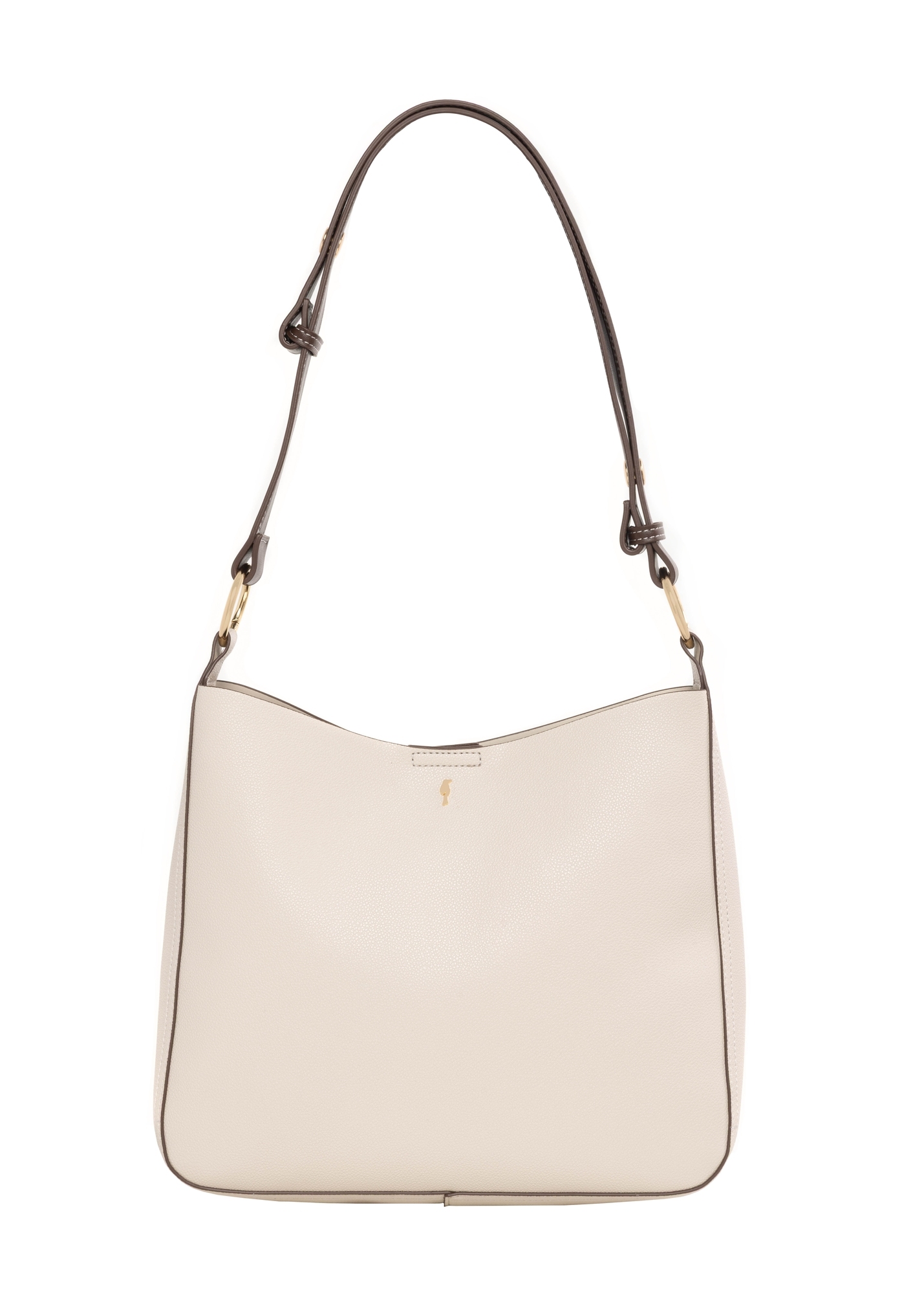 Torebka damska hobo w kolorze ecru TOREC-1257-0B(Z26)