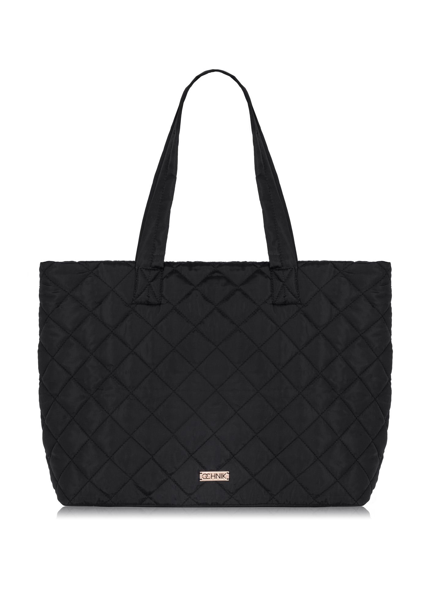 Czarna torba nylonowa damska TOREN-0224A-99(Z25)