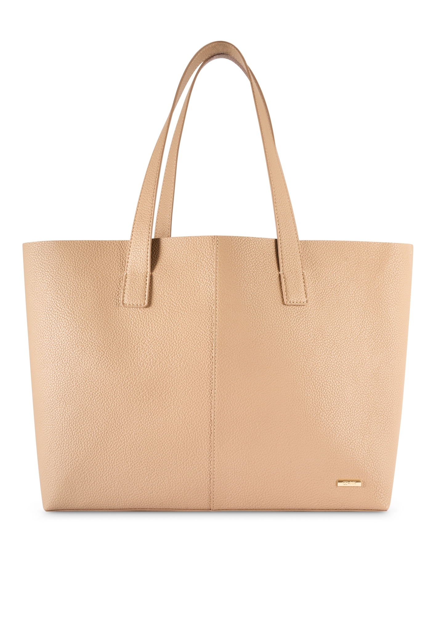 Beżowa torebka damska shopper TOREC-1208-1A(W26)