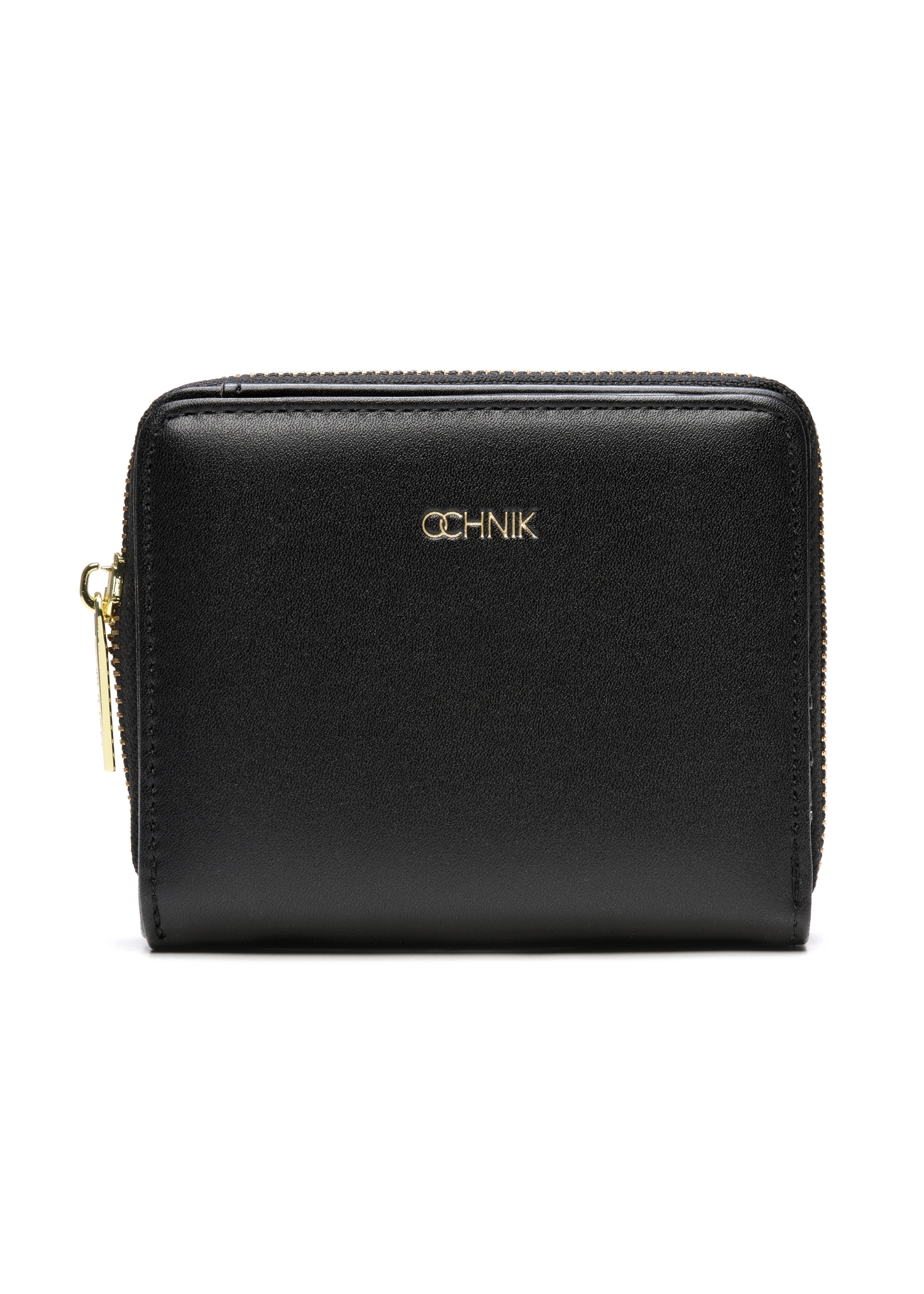 Czarny mały portfel damski POREC-0399A-99(Z25)