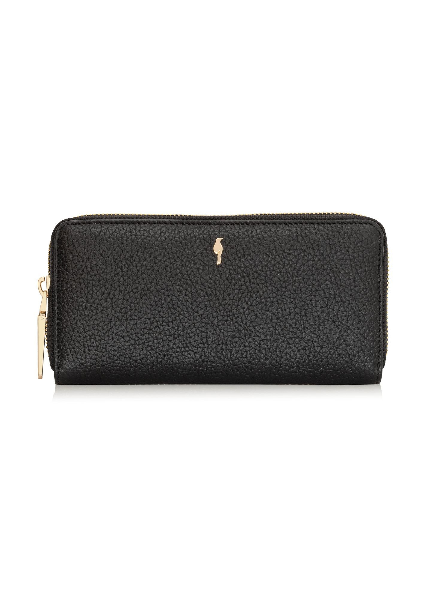 Czarny skórzany portfel damski PORES-0800R-99(Z25)