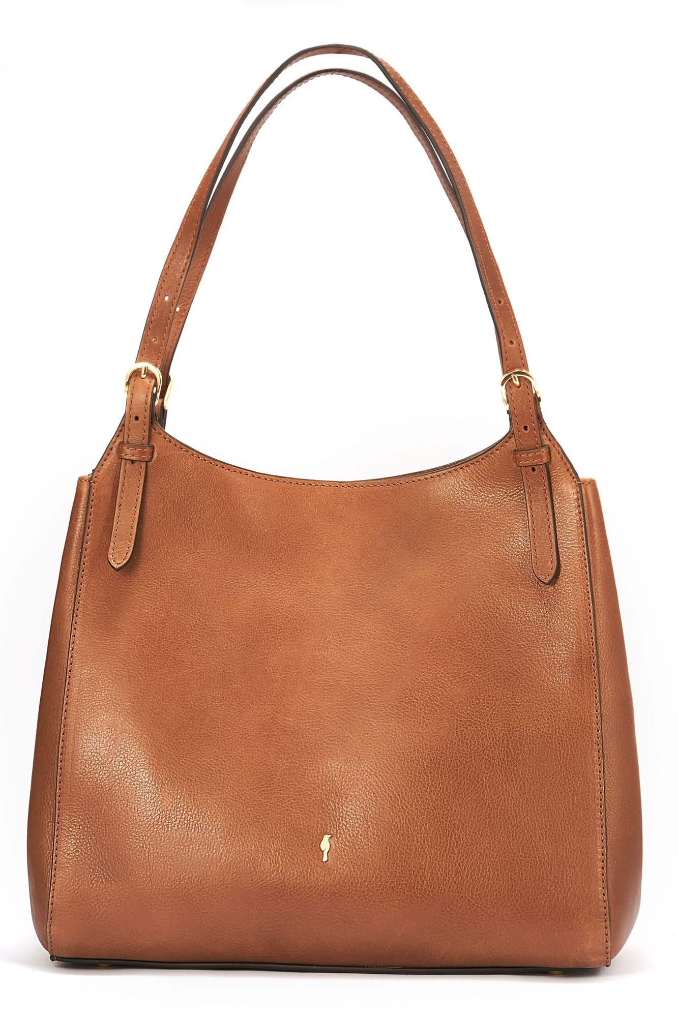 Brązowa skórzana torebka damska TORES-1106-1F(W26)