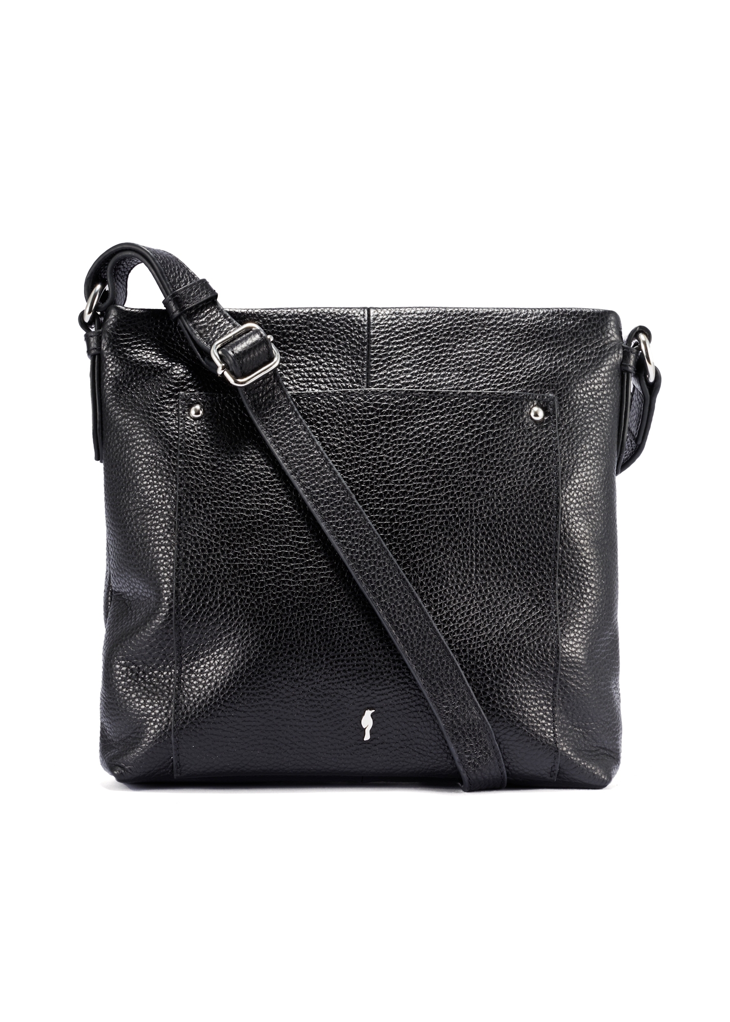 Czarna skórzana torebka damska TORES-1157-99(Z25)