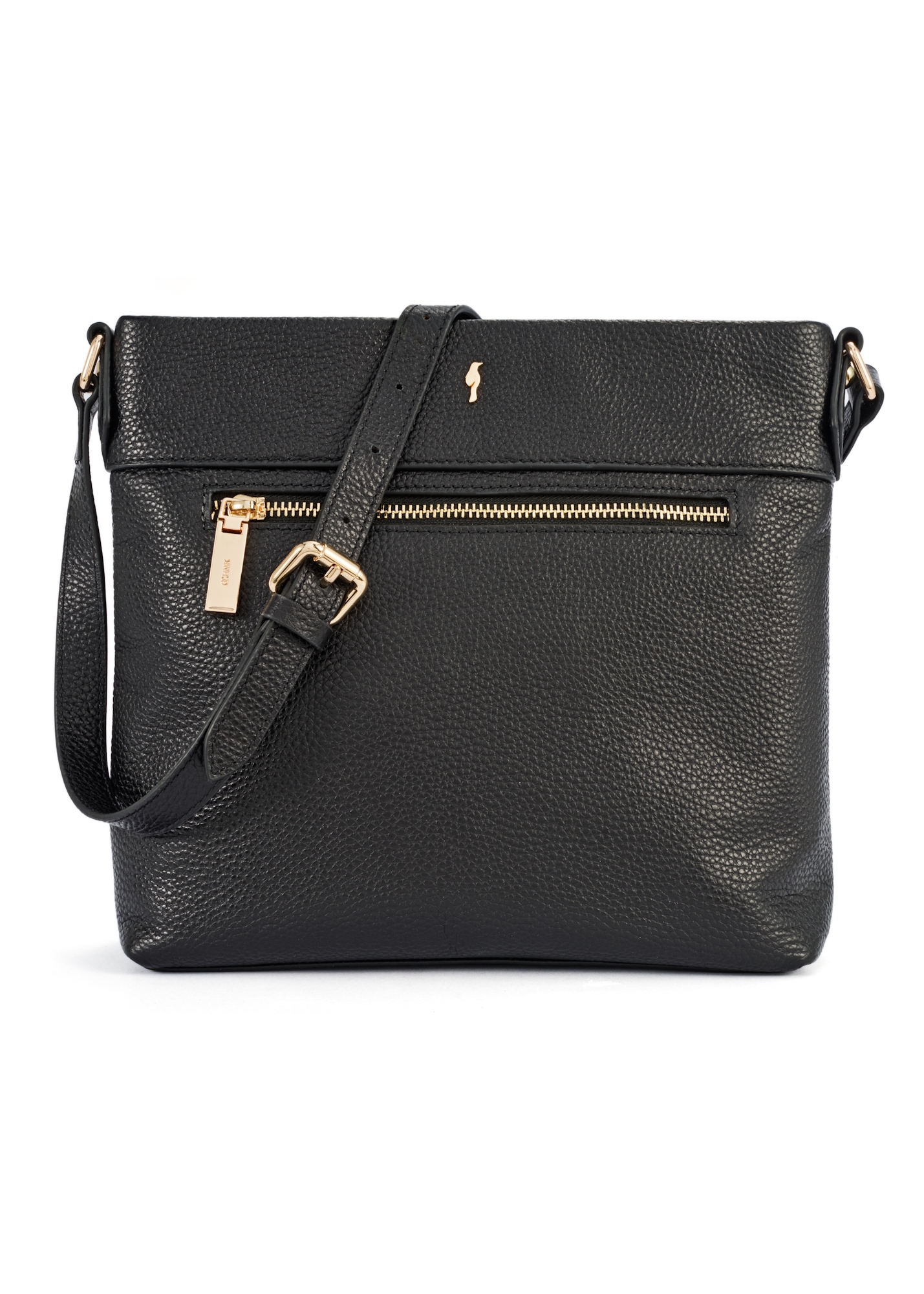 Czarna skórzana listonoszka damska TORES-1151-99(Z25)