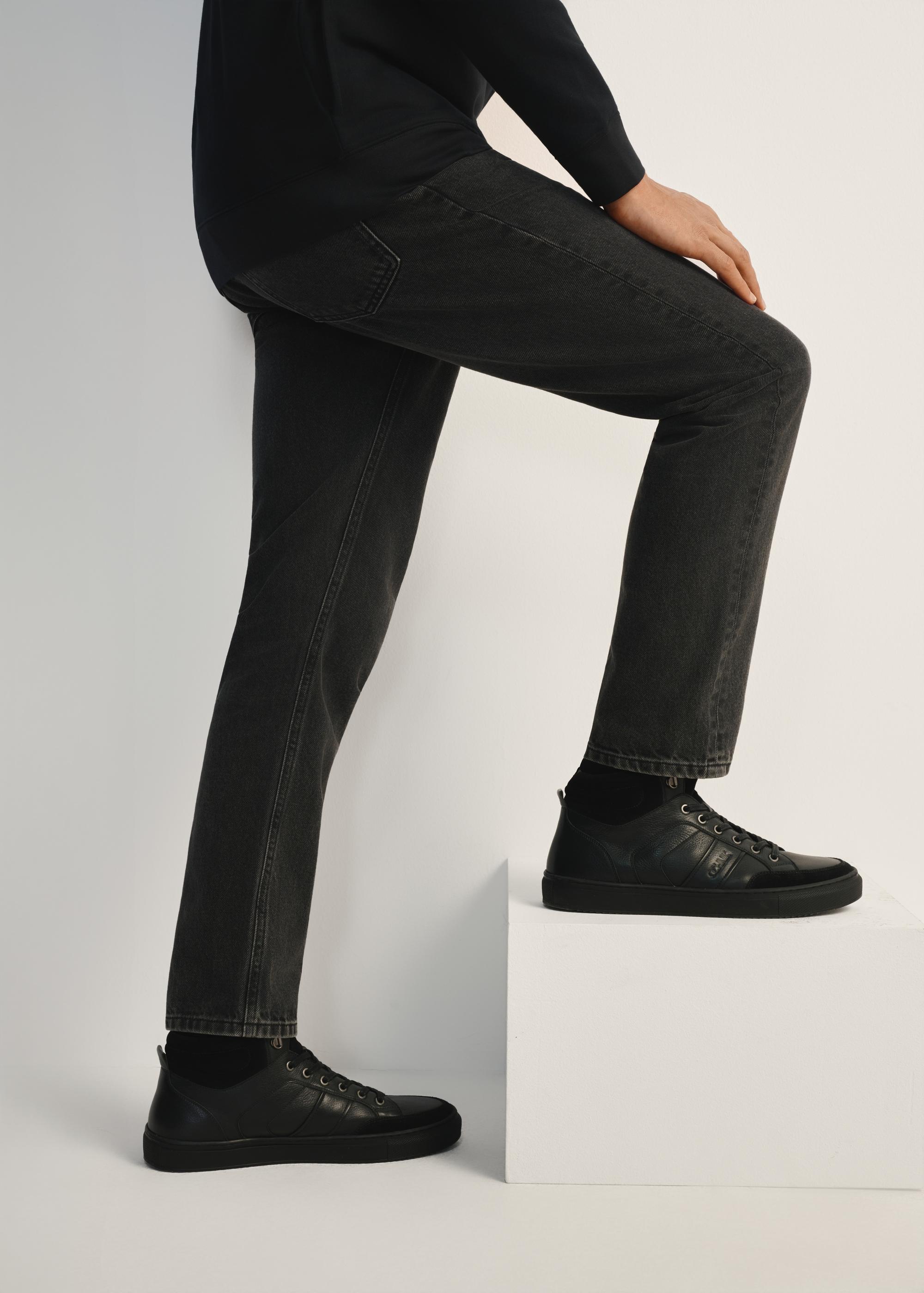 SHŌMKA 7744 CZARNE ZAMSZOWE KOZAKI SZPIC NA SŁUPKU KOWBOJKI 36