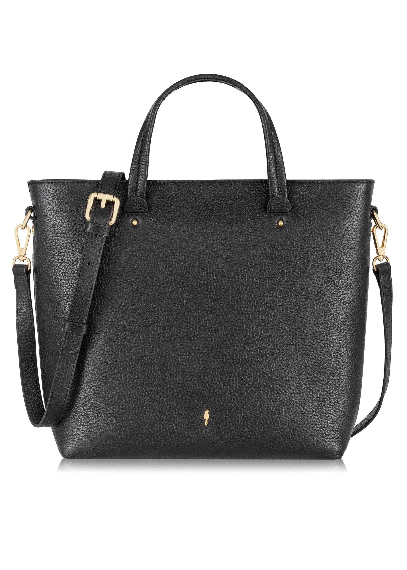 yyksページ Czarna skórzana torebka damska TORES-0728B-99(W24) | OCHNIK