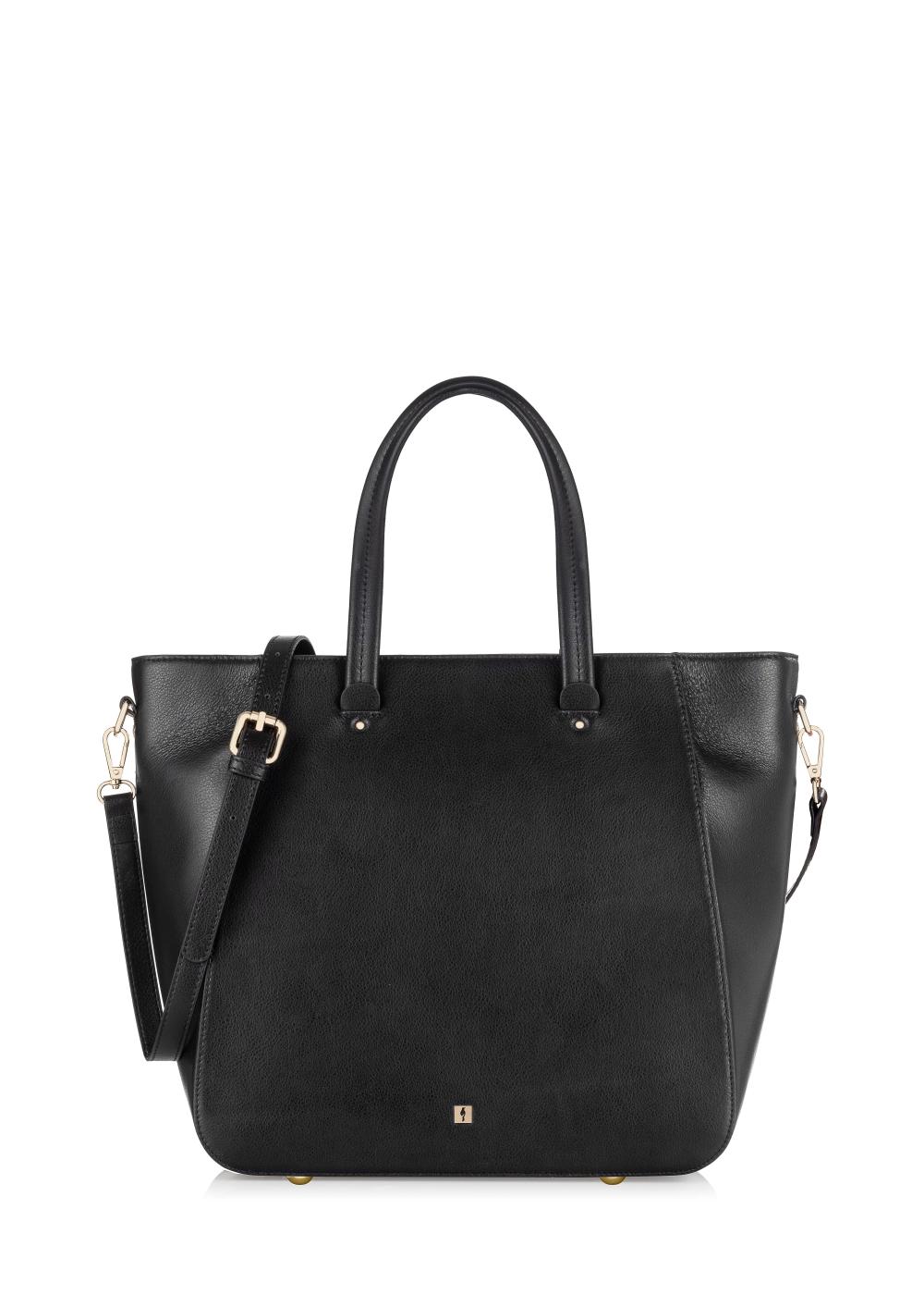 yyksページ Czarna skórzana torebka damska TORES-0728B-99(W24) | OCHNIK